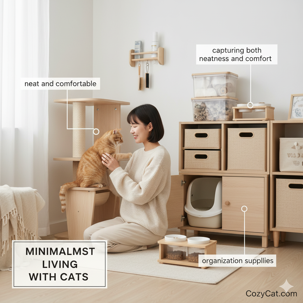 Minimalist Living with Cats : Storage Ideas for Achieving Both Neatness and Comfort