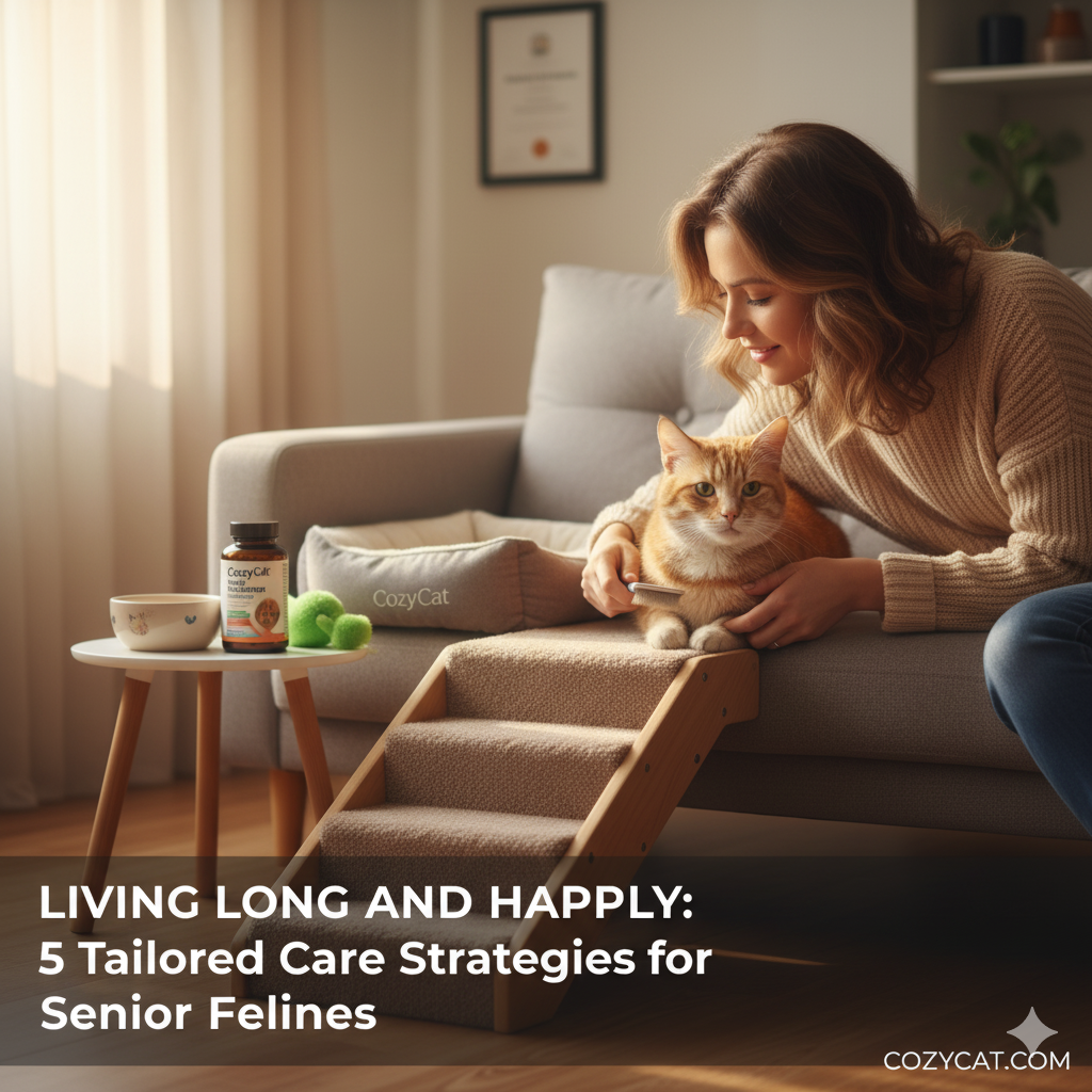 Living Long and Happily with Your Cat: 5 Tailored Care Strategies for Senior Felines Over 10 Years Old