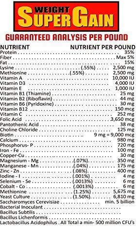 Super Weight Gain 40 lb, Equine Vitamin Mineral, Probiotic & Weight Gain Supplement