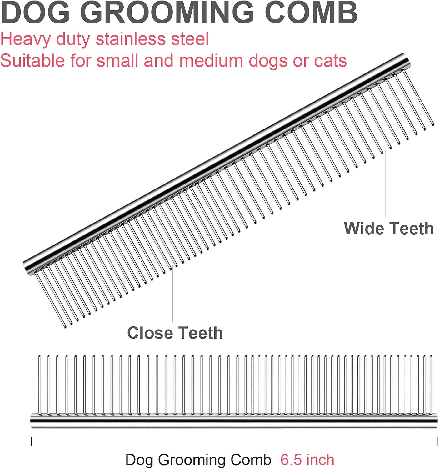 Professional Dog Grooming Scissors Kit, Titanium Coated Dog Scissors for Grooming, Grooming Shears Kit for Dogs Cat At Home (Pink 5 in 1)