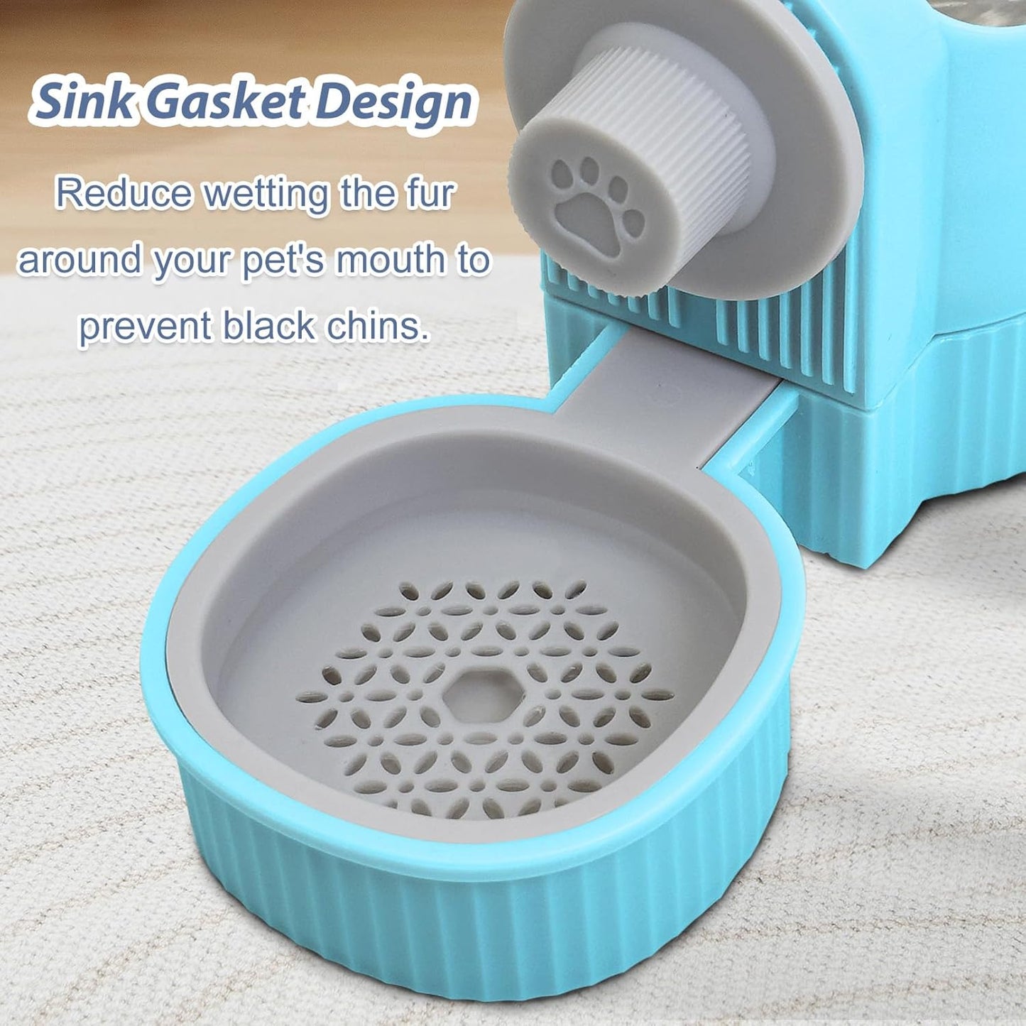 Fhiny Rabbit Water Bottle, 18oz Hanging Guinea Pig Water Bottle No Drip Gravity Bunny Water Dispenser for Cage Automatic Rabbit Waterer for Bunny Guinea Pig Chinchilla Ferret Cat Puppy