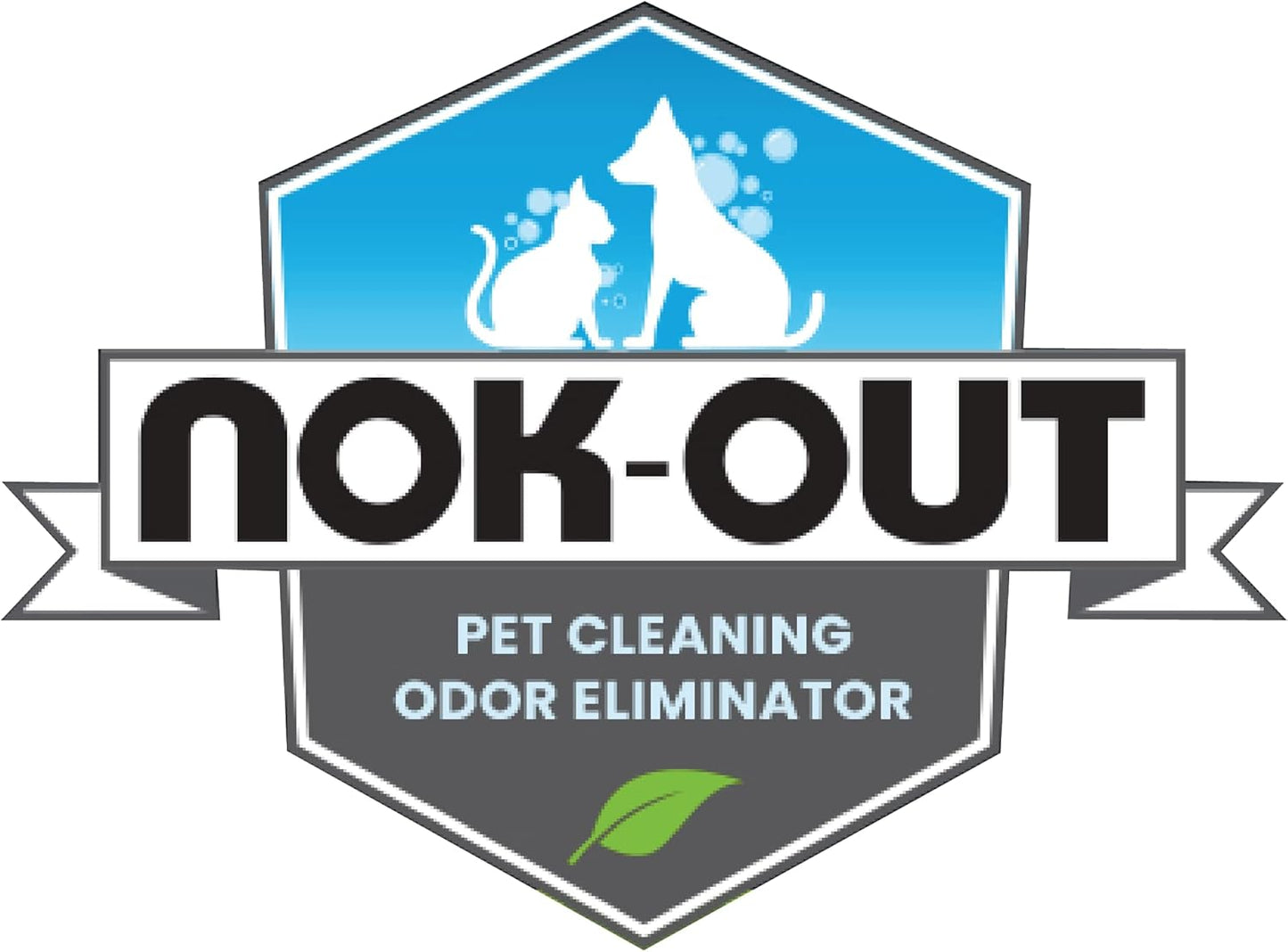 NOK OUT Premium Grade Pet Shampoo for Dogs and Cats, Veterinary Strength and Odor Eliminator Formula, Made in the USA, 20 Ounce Bottle, 6-Pack
