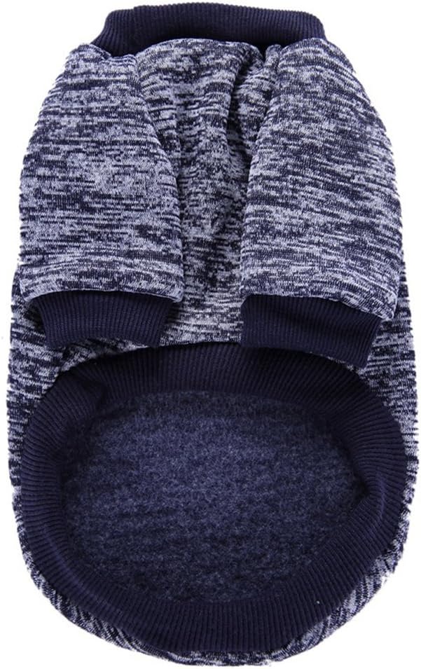 Jecikelon Dog Clothes Dogs Sweater Soft Puppies Clothing Winter Puppy Sweaters Warm Outfit for Dogs Small XXS XS Cat Apparel (Navy Blue, XXS)