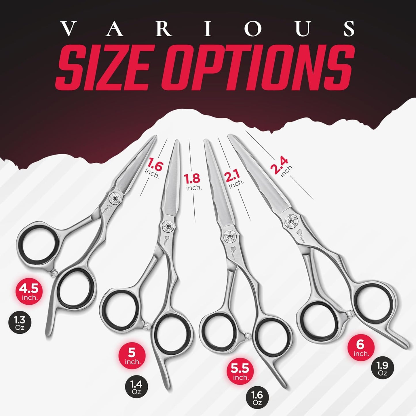 Fagaci Professional Hair Cutting Scissors 5.5” Japanese Steel for Ultra-Precise Cuts, Razor Sharp Blades Hair Scissors for Women & Men, Extreme Durability Hair Shears, Hair Cutting Barber Scissors