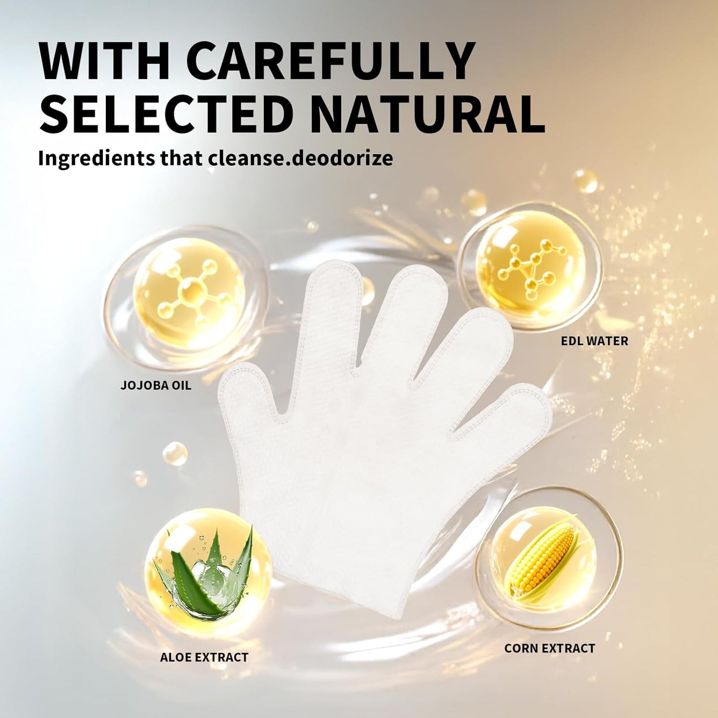 Pet Glove Wipes for Dogs and Cats, Cleaning & Deodorizing Grooming Gloves for Daily Care and Traveling, Dog Wipes Washing Gloves Rinse Free, 18 PCS