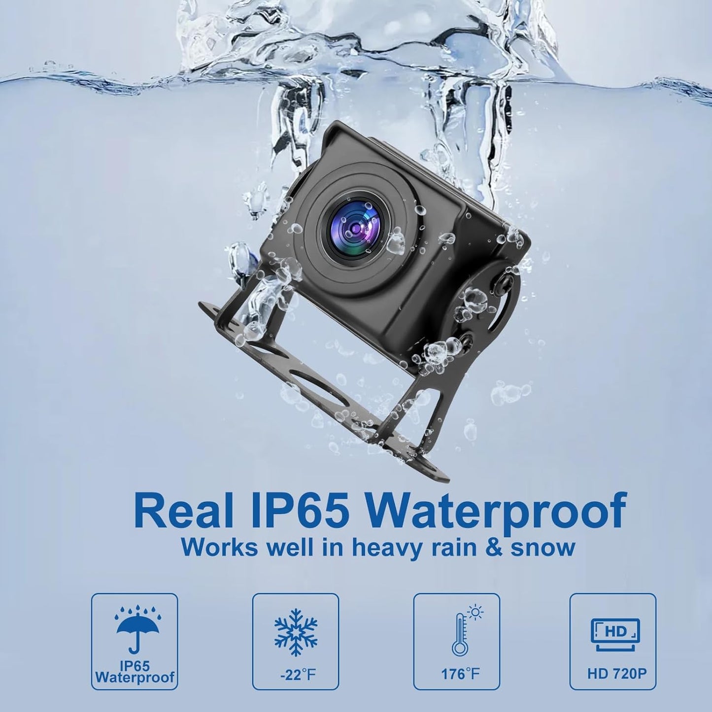 Kairiyard Backup Camera, 7 Inch HD 1080P Reverse Rear View Camera 150° Wide Angle Wired Back up Camera System for Truck Car Trailer Camper Tractor