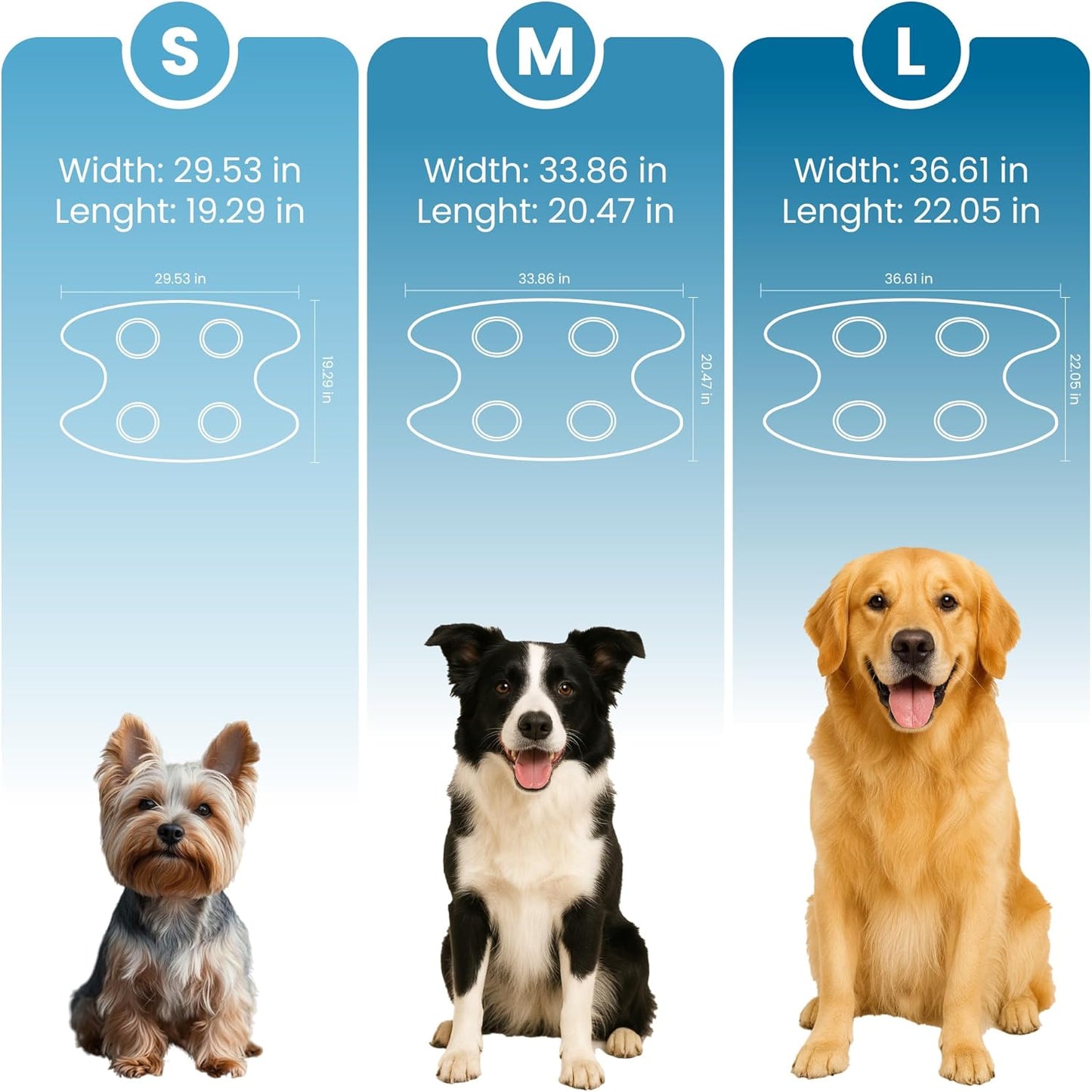 Pet Grooming Hammock Kit for Dogs & Cats, Includes Hammock Harness, Nail Clippers, Nail File, Grooming Glove, Dematting Comb, S-Hooks, Carabiners & Storage Bag for Easy Home Grooming Medium (86ร52) cm