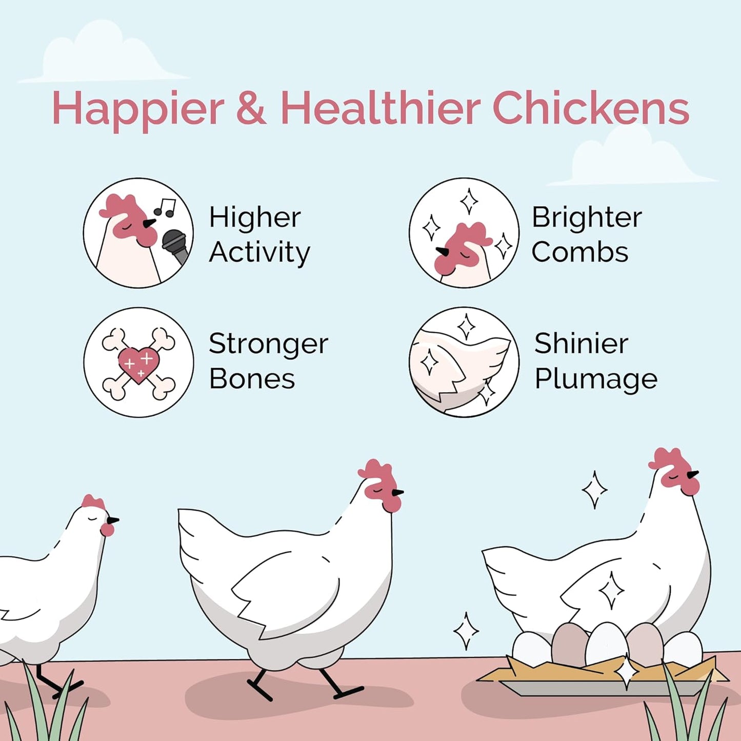 Organic Chicken Feed – Layer Pellet, Non-GMO, USA Grown, 16% Protein, Corn-Free, Soy-Free, Non-Medicated Feed for Chickens, 23 lbs