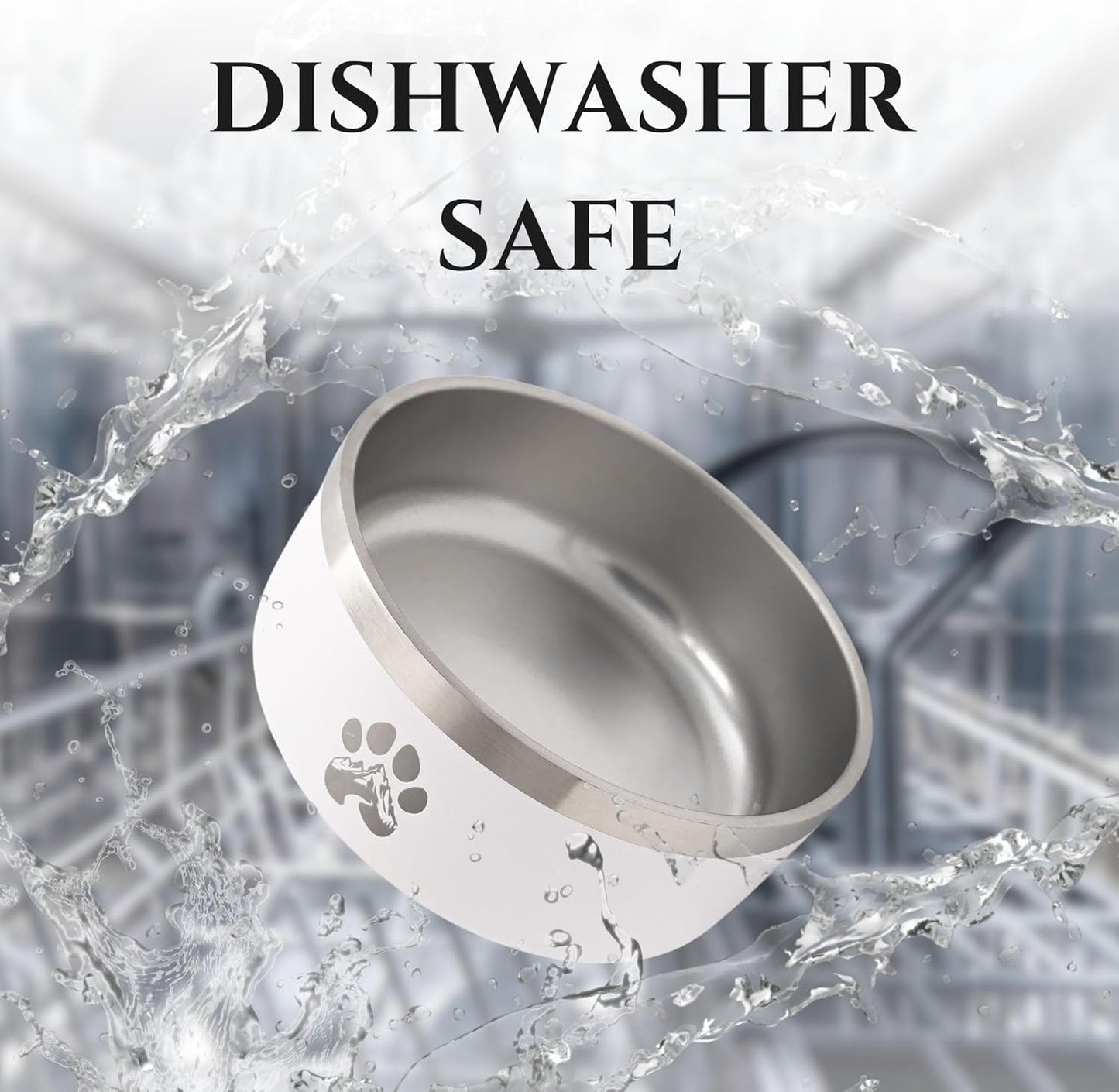 Stainless Steel Dog Bowl for Small-Large Dogs | Double Wall Insulated, Non-Slip Base Heavy Duty Water and Food Bowls for Dogs & Cats | Pet Safe BPA Free & Dishwasher Safe | 64 Oz - Red