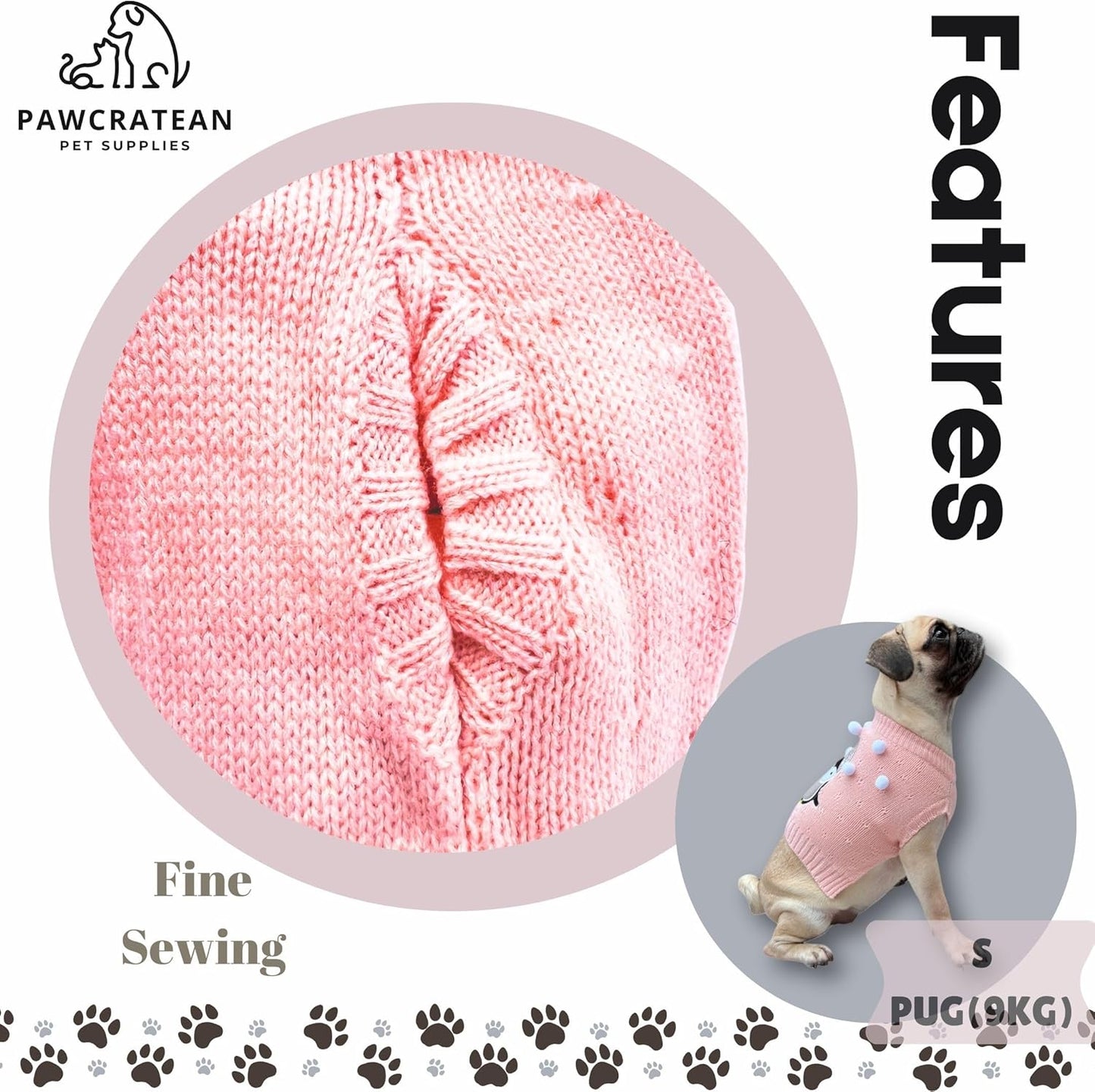 Cute Sweater for Dogs and Cats Soft Flannel Pet Outfit Warm and Cozy Animal Hoodie Small to Large Pet Clothes for Halloween Parties and Everyday Wear (Medium, Pink Pinguin)