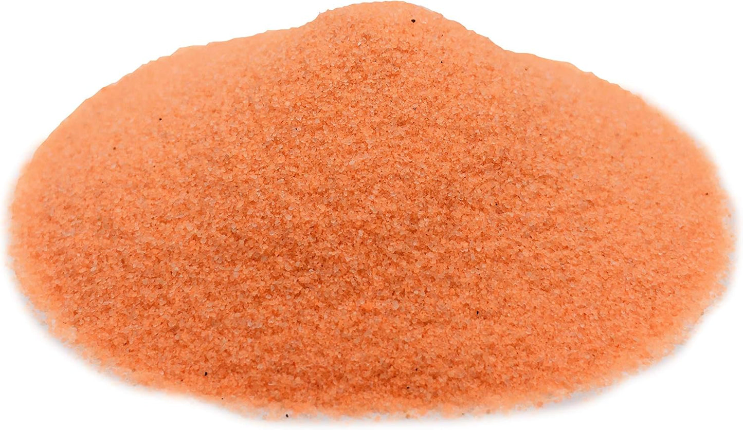 Orange Sand - Fine Sand for Zen Garden, Resin Incense Burner, Smudge Bowl, Ritual Incense, Cast Iron Cauldron, Unity Ceremony, Sensory Bin Table, Mandalas, Crafts by Alternative Imagination (1 Pound)