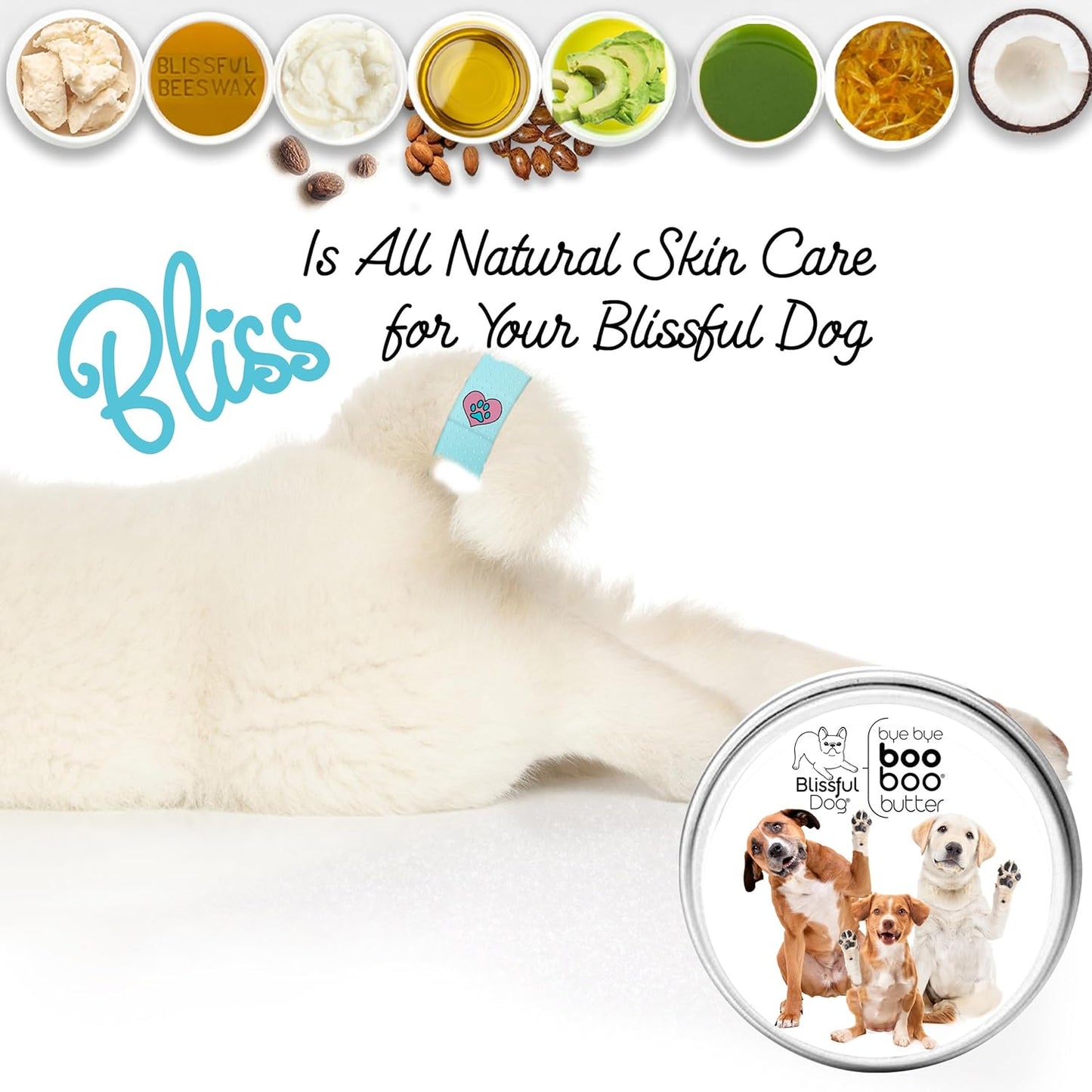 The Blissful Dog Mixed Breed Boo Butter, 2 oz