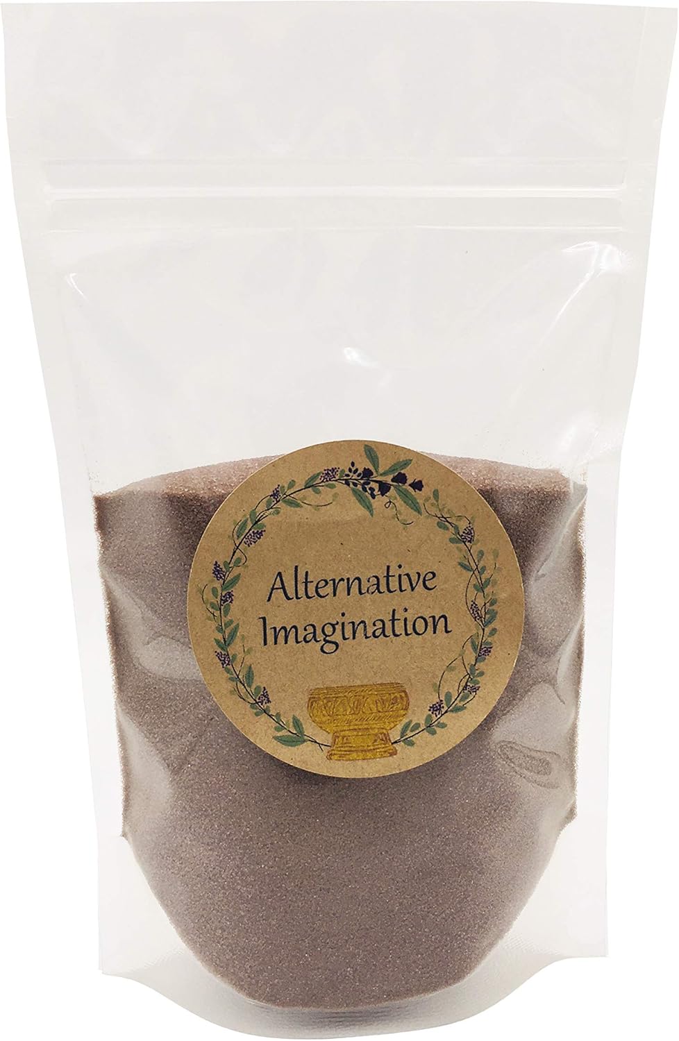 Brown Sand - Fine Sand for Zen Garden, Resin Incense Burner, Smudge Bowl, Ritual Incense, Cast Iron Cauldron, Unity Ceremony, Sensory Bin Table, Mandalas, Crafts by Alternative Imagination (1 Pound)