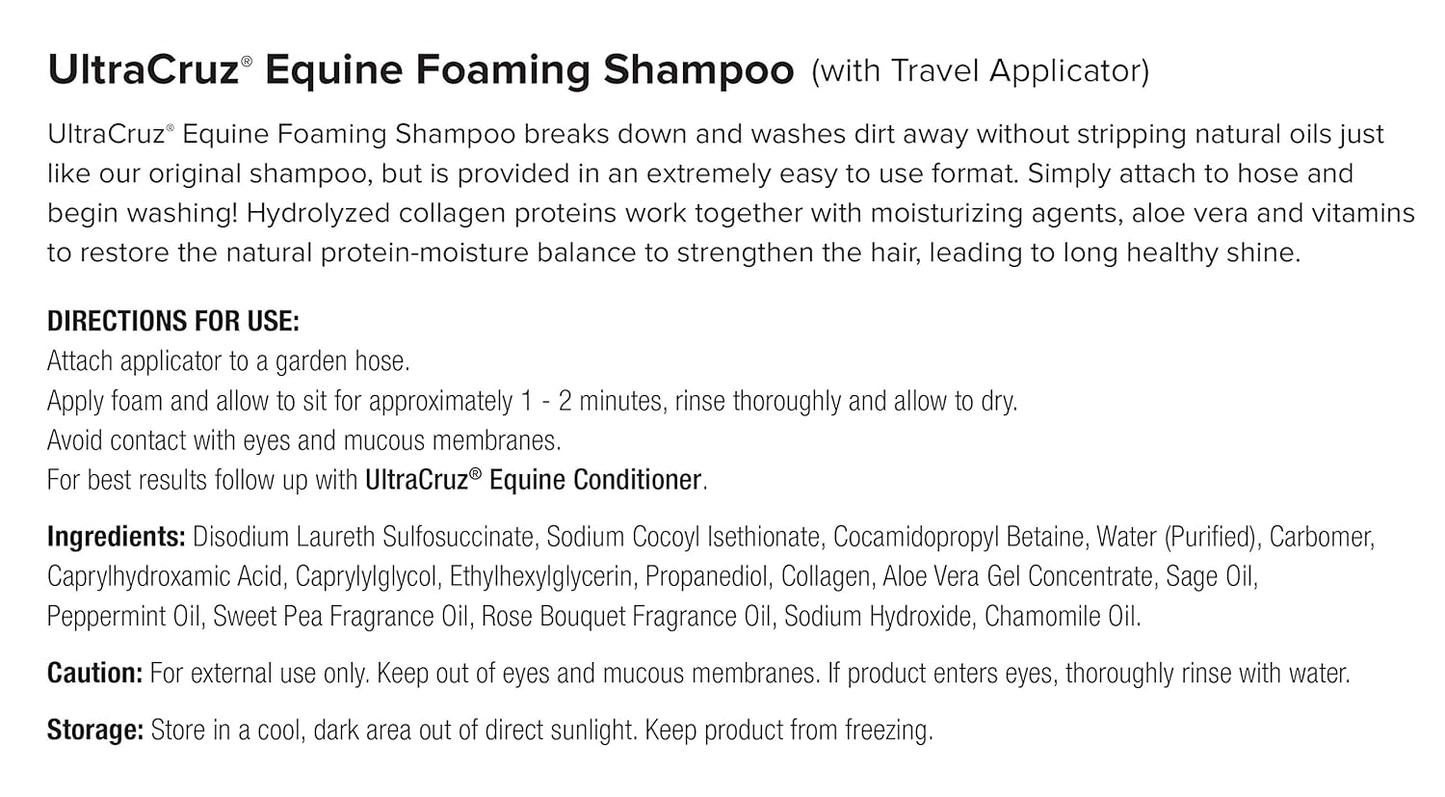 UltraCruz® Equine Foaming Shampoo, 5 Gallon