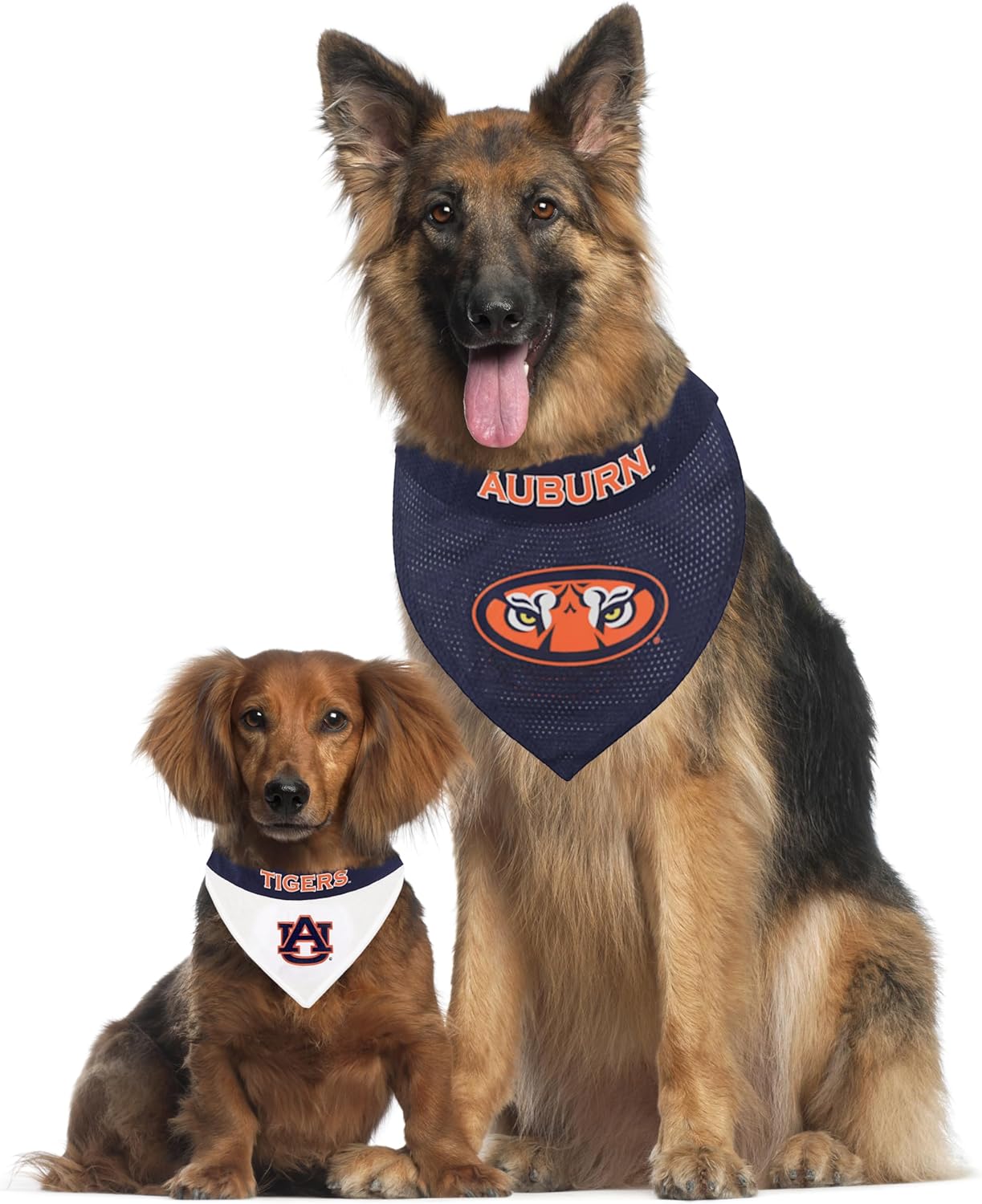 Pets First Collegiate Pet Accessories, Reversible Bandana, Auburn Tigers, Small/Medium