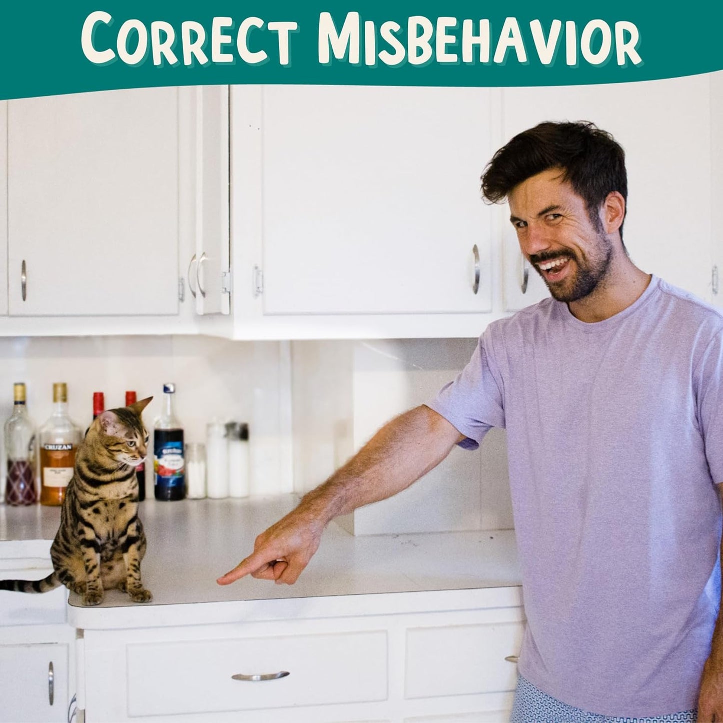 ALBERT & MIA Cat Training Kit (4 Pieces) - Quiet Clicker + Target Stick Clicker + Treats Pouch + Cat Clicker Trainer Start Guide (Beginner to Expert Pet Trainer) - Kitten & Dog Training Clicker Kit