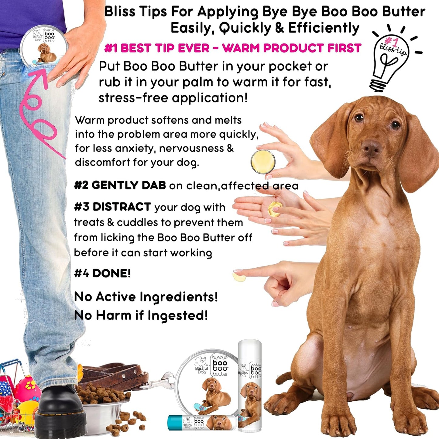 The Blissful Dog 8 oz TIN Vizsla Booboo Butter