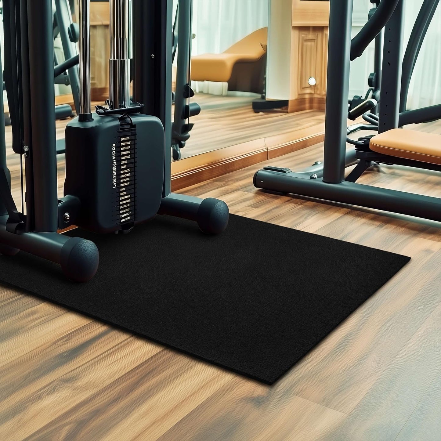 Mohawk Home Heavy Duty Rubber Stall Mat - Gym Floor- Under Dog Crate - All Purpose Utility 3' x 4' - 1/2" Thick