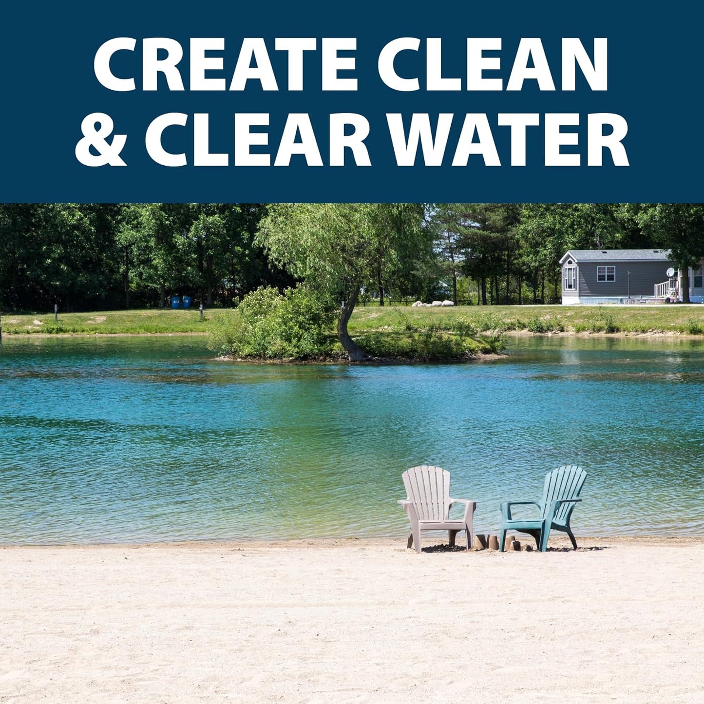 Airmax PondClear Packets, Beneficial Bacteria & Enzyme Clarifier Treatment with Ecoboost PRx, Clear & Clean Pond & Lake Water, Safe for Fish, 24 Count