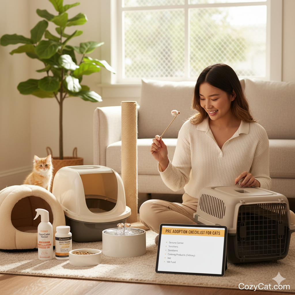 Pre-Adoption Checklist for Cats: Essential Supplies and Mindset for First-Time Owners