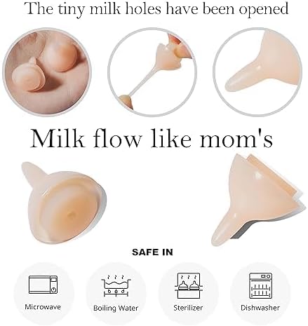 Silicone Feeding Nipples and Syringes for Newborn Kittens, Puppies, Small Animals, Rabbits Dongdong pet