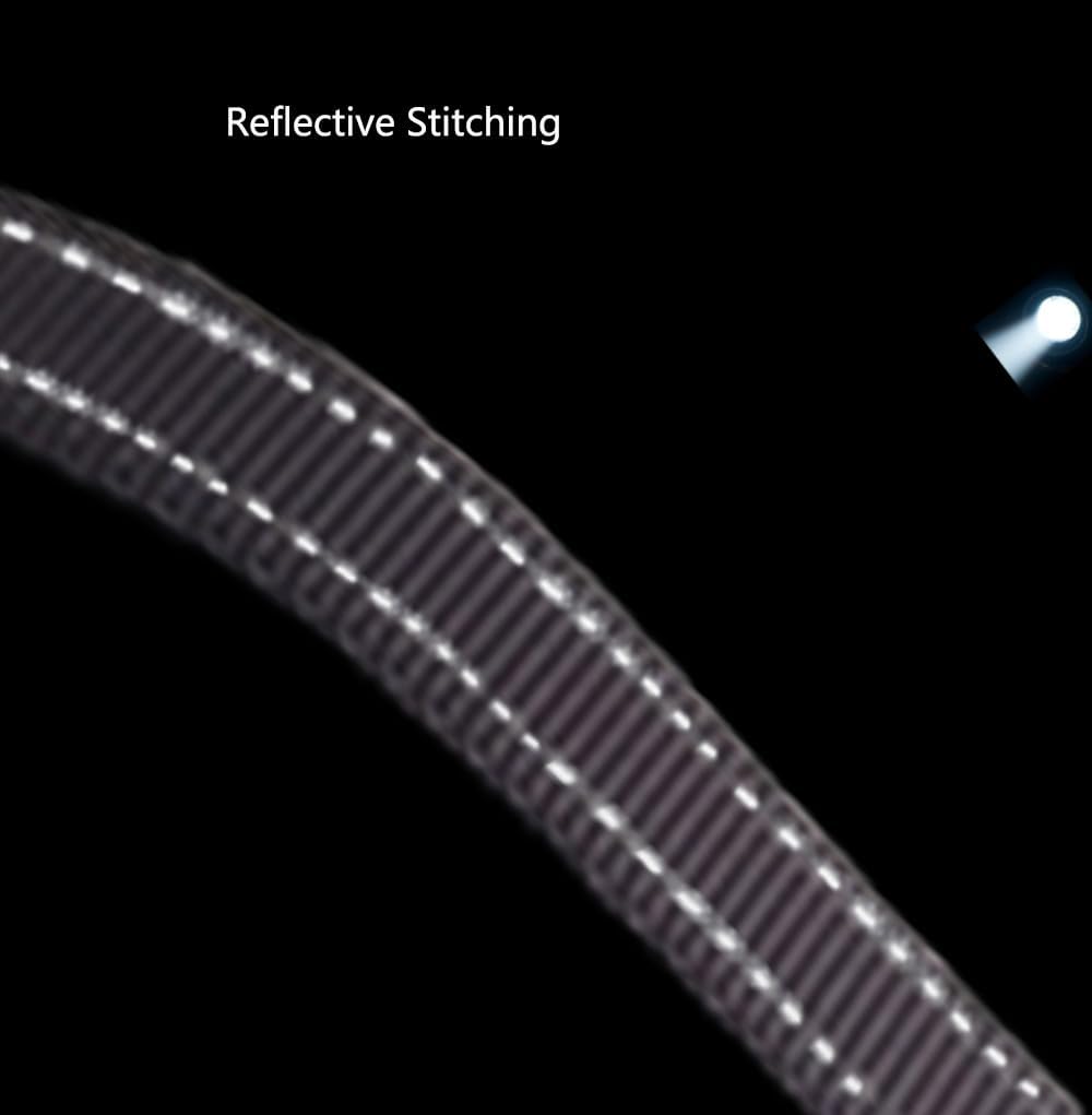 Hands Free Dog Leash for Large Medium Dogs Heavy Duty Bungee Reflective Adjustable Waist Leashes for Walking Running with Car Buckle 4-6FT (Black)