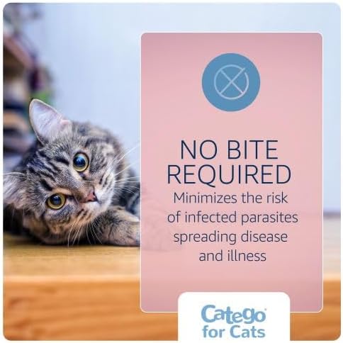 Catego for Cats Flea and Tick Treatment & Prevention (over 1.5 lbs) 3-month supply