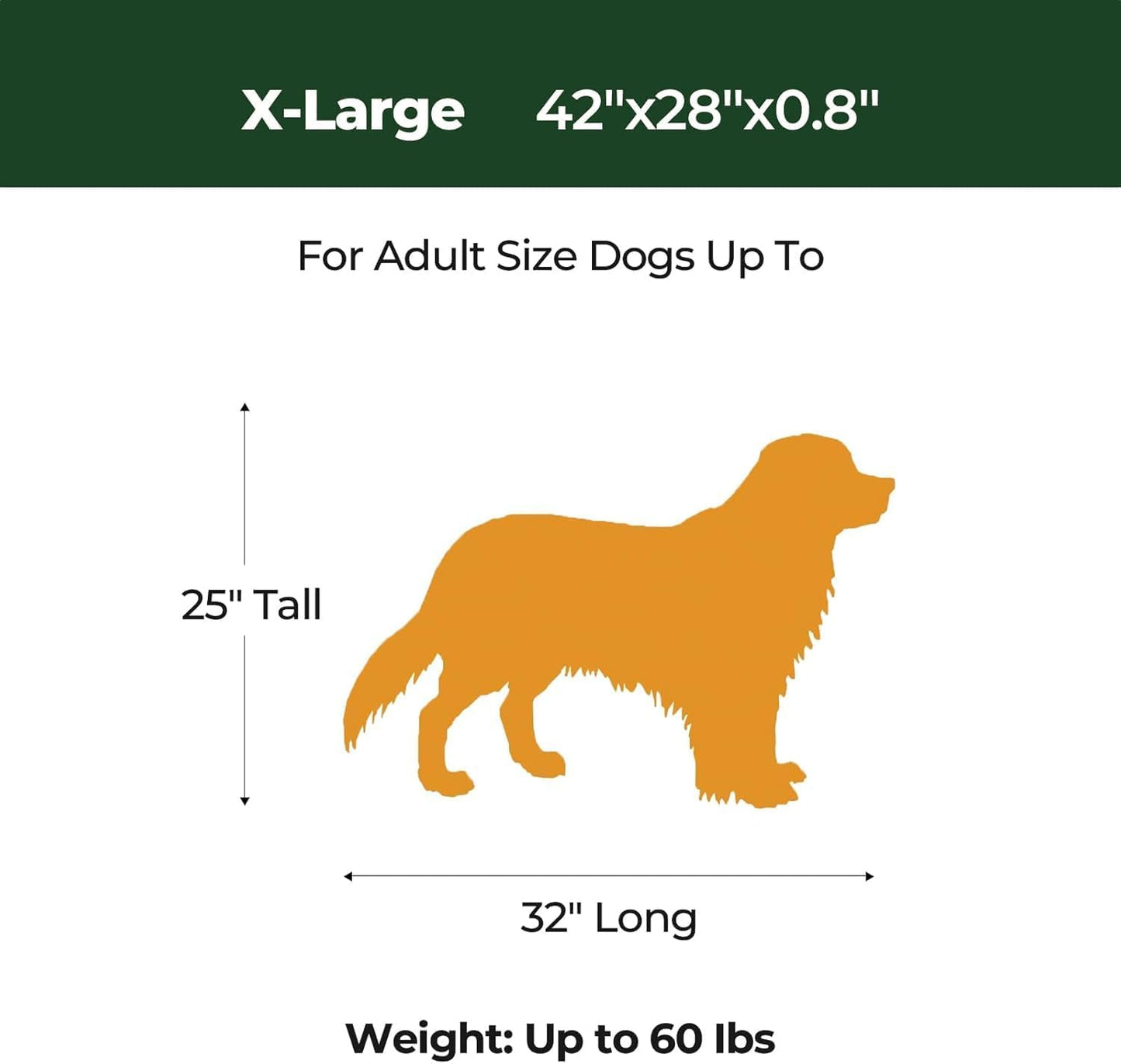 BALANCE Dog Crate Pad, Dog Foam Crate Mat Kennel Pad, Washable Water-Resistant Pet Bed Flat Dogs Cage Mat for X-Large Dogs, 2 Packs