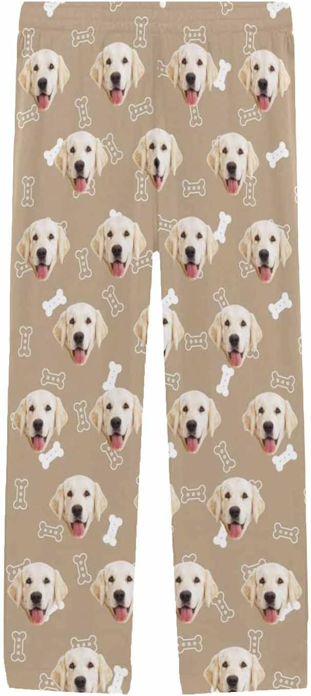 MyPupSocks Customized Face Pajamas Pants Photo Pajama Bottoms for Men S-XXL