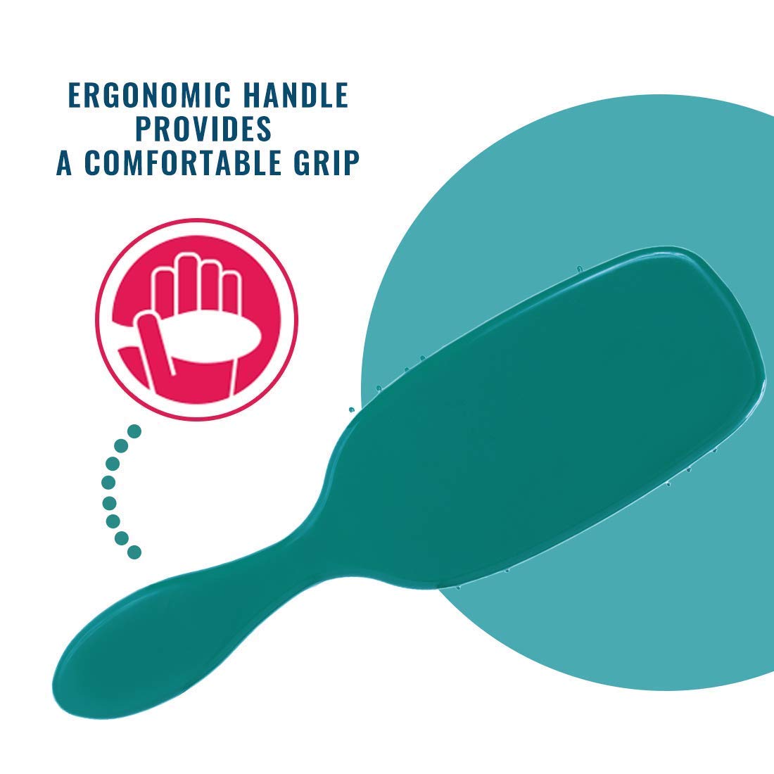 Wet Brush Pet Hair Brush, Smooth, Shiny Fur, Dog and Cat Hairbrush, De-Shedding Comb & Dematting Tool for Grooming Long or Short-Haired Dogs, Tangle-Free for Less Pulling & Tugging, Teal