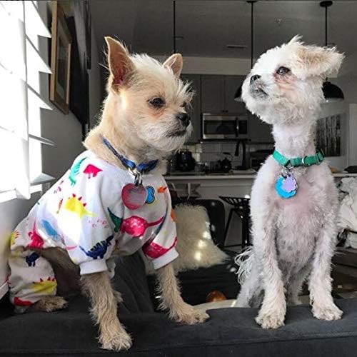 CuteBone Dog Halloween Pajamas Puppy Onesies Small Dogs Soft Pjs Coat Cat Apparel Comfy Pet Christmas Clothes Outfit Doggie Bodysuit P01XL