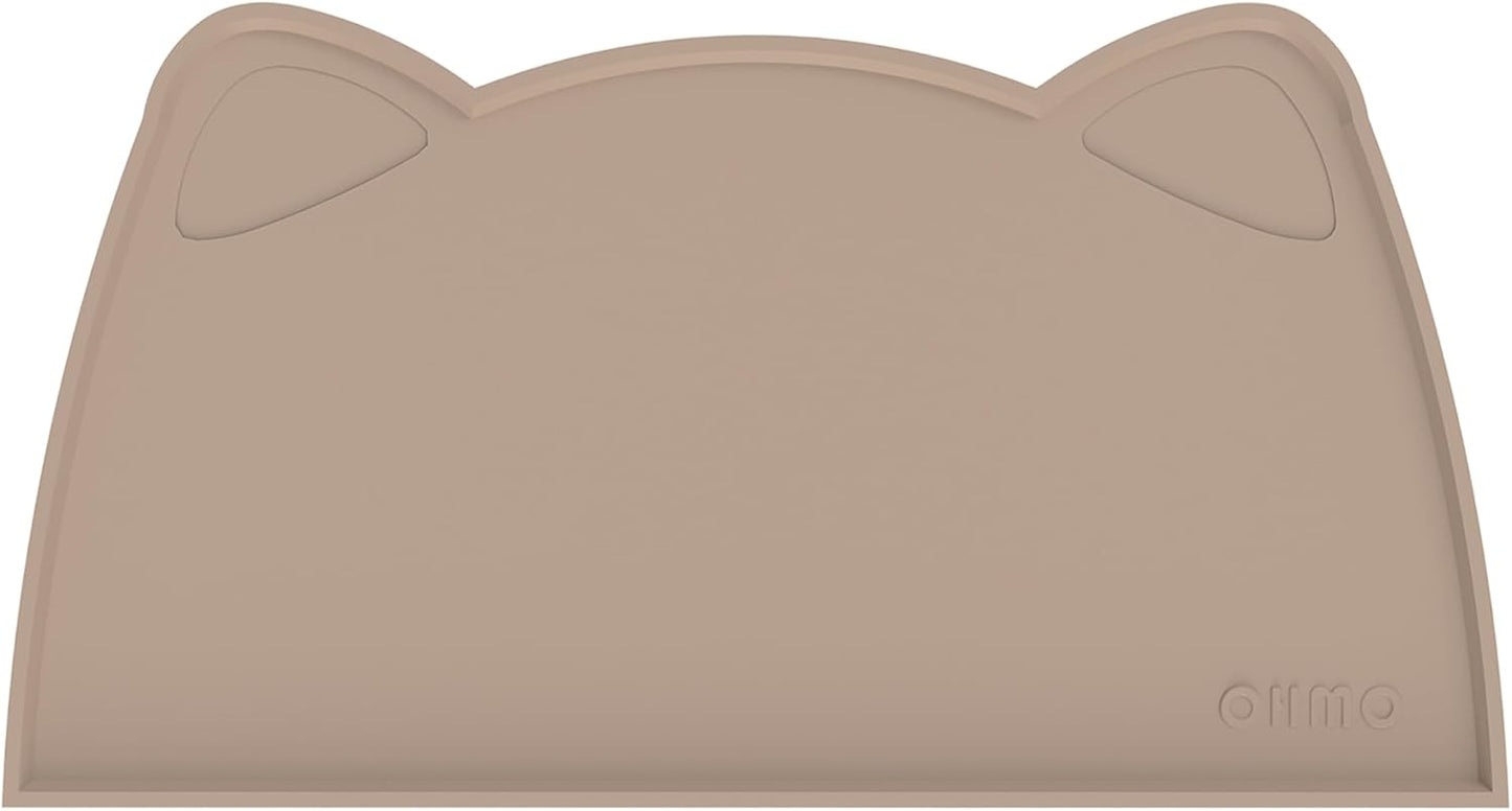 OHMO - Cat Food Mat, Silicone Pet Feeding Mat for Floor Non-Skid Waterproof Dog Water Bowl Tray, Easy to Clean Pet Placemat
