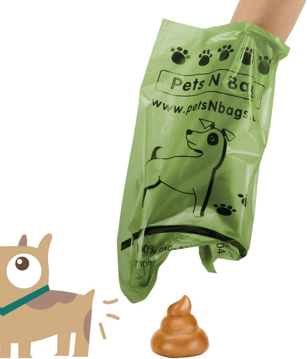 Dog Poop Bags, Dog Waste Bags, Biodegradable Unscented Refill Rolls, Includes Dispenser