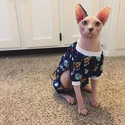 CuteBone Small Dogs Outfit Soft Puppy Onesies Pjs Dog Pajamas Pet Coat Cat Apparel Comfy Doggie Jumpsuit Bodysuit for All Seasons P16XS