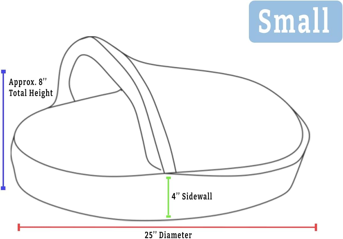 Snoozer Luxury Cozy Cave Dog Bed - Indoor Dog Bed with Cover Cave, Covered Calming Burrow for Small Sized Pets with Blanket Attached, Enclosed, Washable - Small, Anthracite