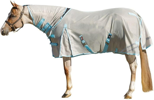 Schneiders Cooling Soft Interlock Mesh II Horse Fly Sheets | 300D Cooling Fabric | 80% UV Protection | SilverTek Lining | Reflective Stripes