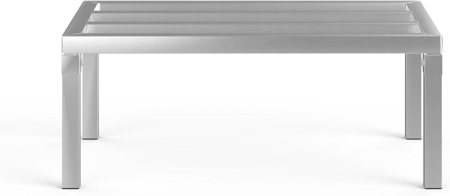 18 in X 30 in. Aquarium Stand | Industrial Style Aluminum Fish Tank Base with Open Frame Design