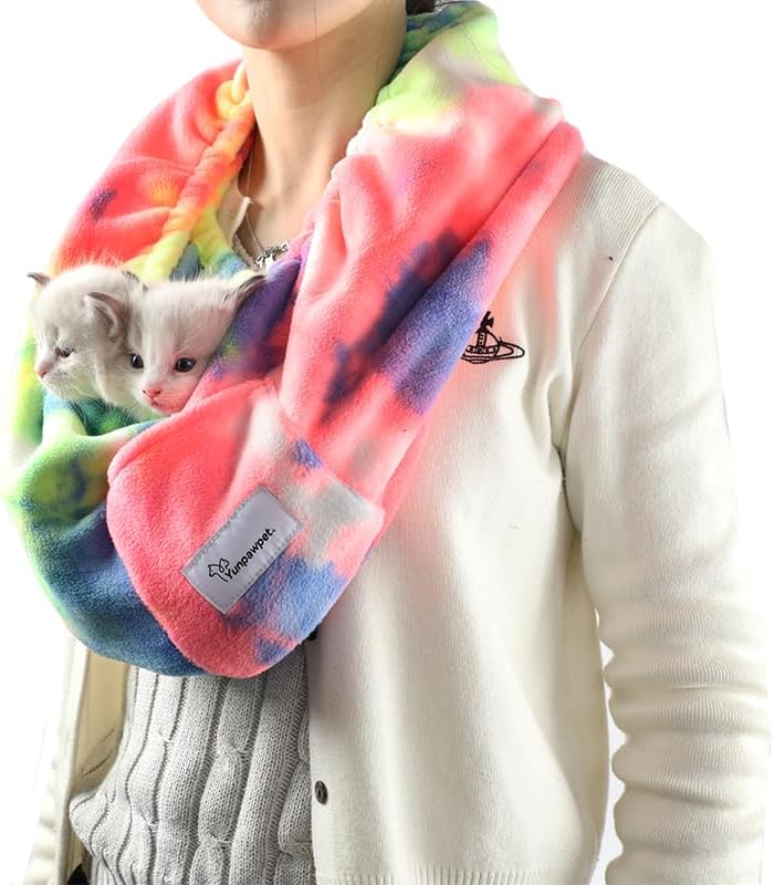 Small Animal Carrier – Hands-Free Pet Bonding Pouch for Small Pets Under 5 lbs, Bearded Dragon Carrier Sling, Guinea Pig Carrier for Sugar Glider, Chinchilla, Bird – Ferret Sling Carrier(Fruits)