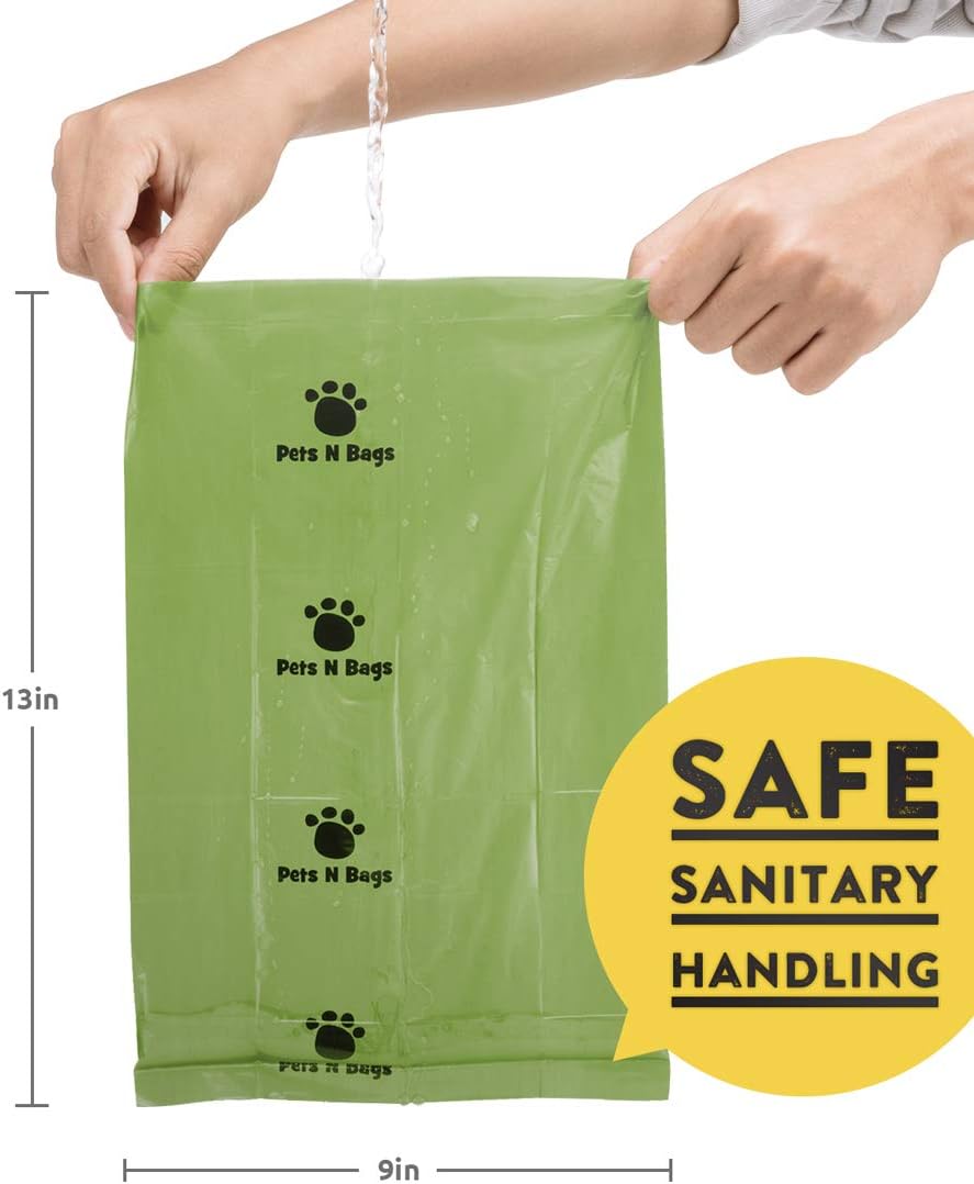 Dog Waste Poop Bags, Dog Bags for Poop, Refill Rolls (60 Rolls / 900 Count, Unscented), Includes Dispenser