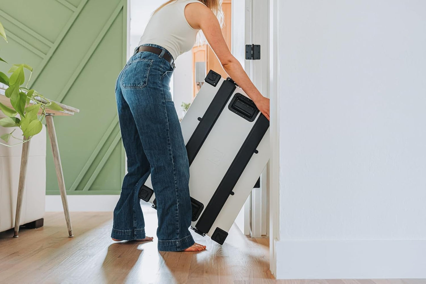 Impact Collapsible Dog Crate - Foldable Hard Crate for Medium Dogs - Heavy Duty Travel Kennel with Powder-Coated Aluminum - Quick Setup for Indoor & Outdoor (White, 30" (30.5" L x 20.5" W x 26" H))