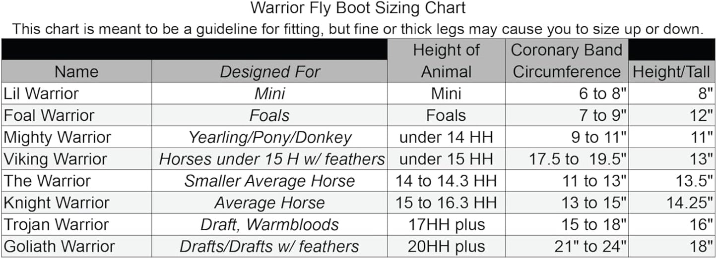 Warrior Fly Boots for Horses - Breathable Mesh Horse Boots for Fly Protection & Leg Comfort - Set of 4 (Trojan Warrior, Gray)
