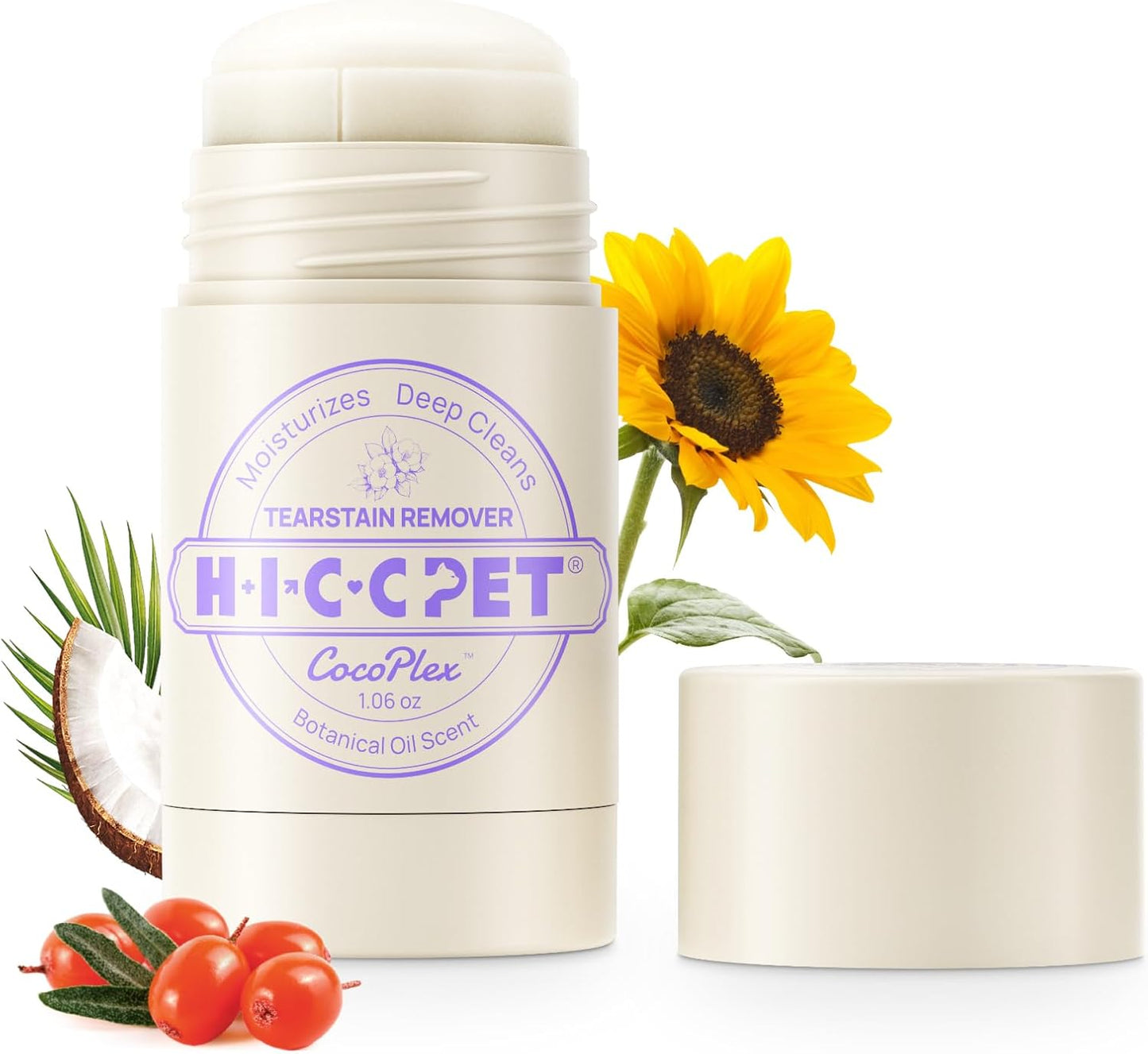 HICC PET Eye Balm for Dogs & Cats, Vet-Recommended Dog Eye Infection Treatment Gently Remove Tear Stain, Debris, Discharge, Crust - Hypoallergenic Pet Eye Cream Cleaner for Wrinkle, Face - 1.06 oz