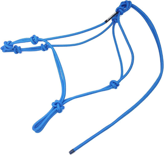 Horse Rope Training Halter - 4 Knot 1/4" Stiff Halter Cord - Used by Famous Trainers Multiple Sizes Multiple Colors