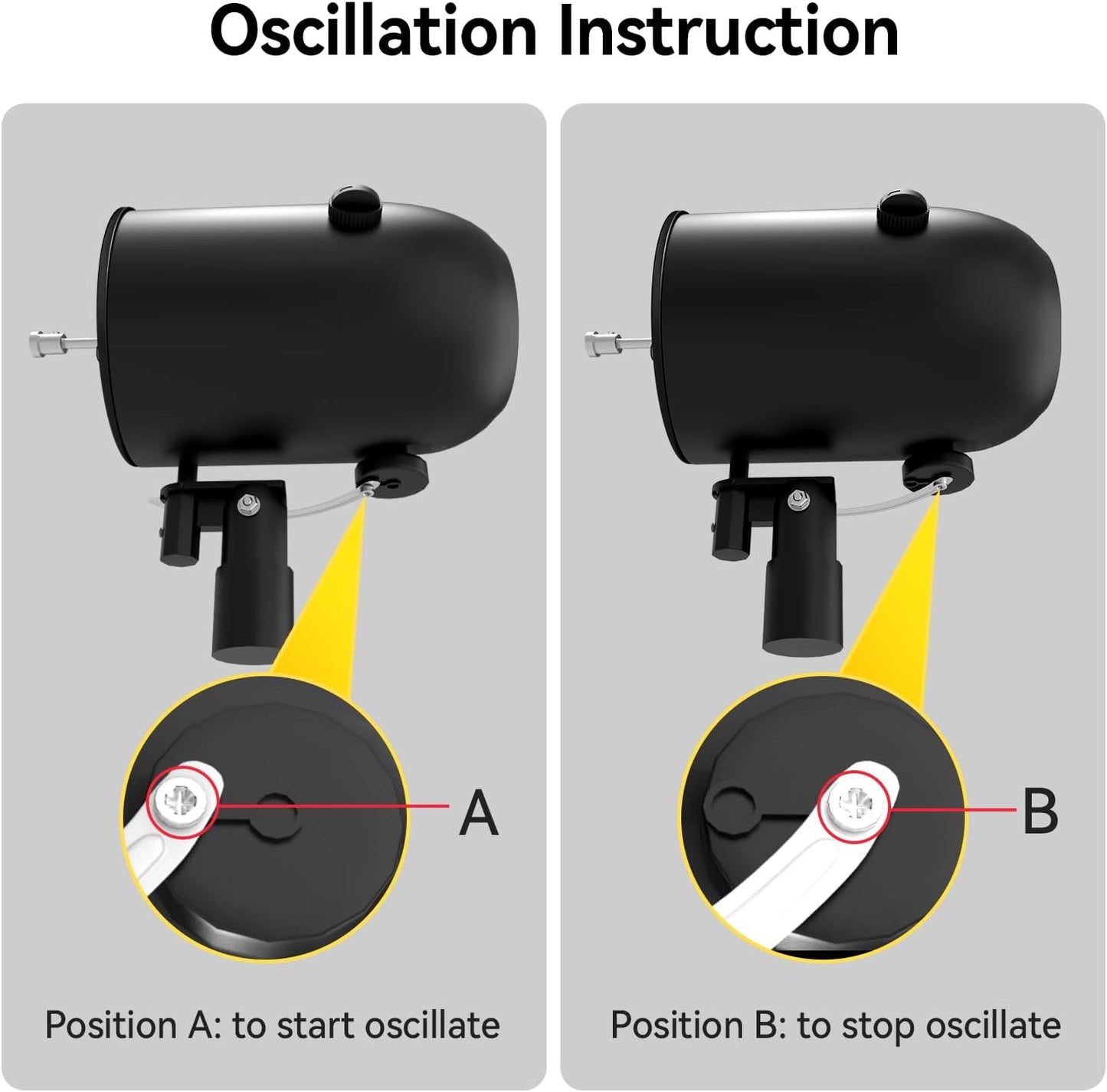 24 Inch Industrial Wall Fan Oscillating, 7800 CFM Commercial Metal Wall Mount Fans with Poweful Motor, 3 Speed, Heavy Duty Indoor for Warehouse, Workshops, and Garage, UL Listed