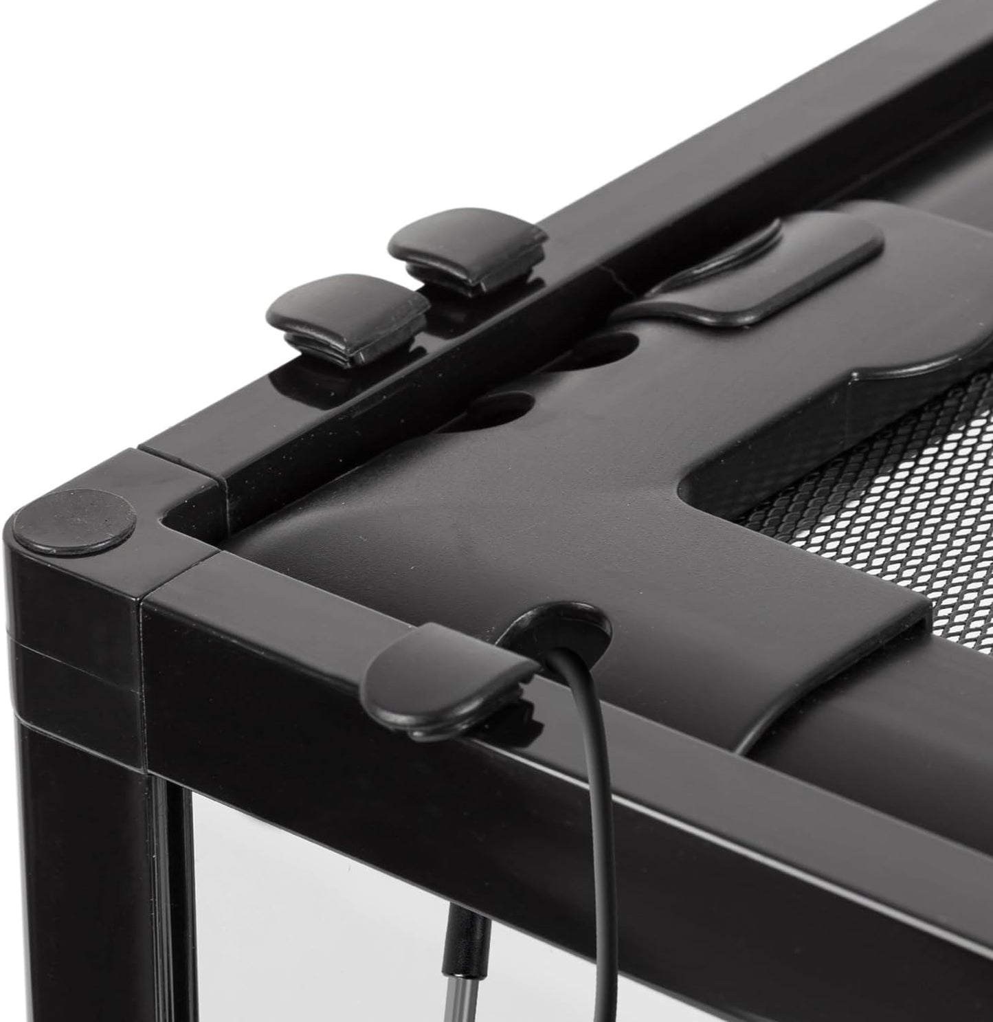 REPTI ZOO Amphibian Habitat Tank 10 Gallon, Full Vision Glass Reptile Terrarium 12" x 12" x 18", Vertical Reptile Tank with Deep Base & Top Screen Ventilation