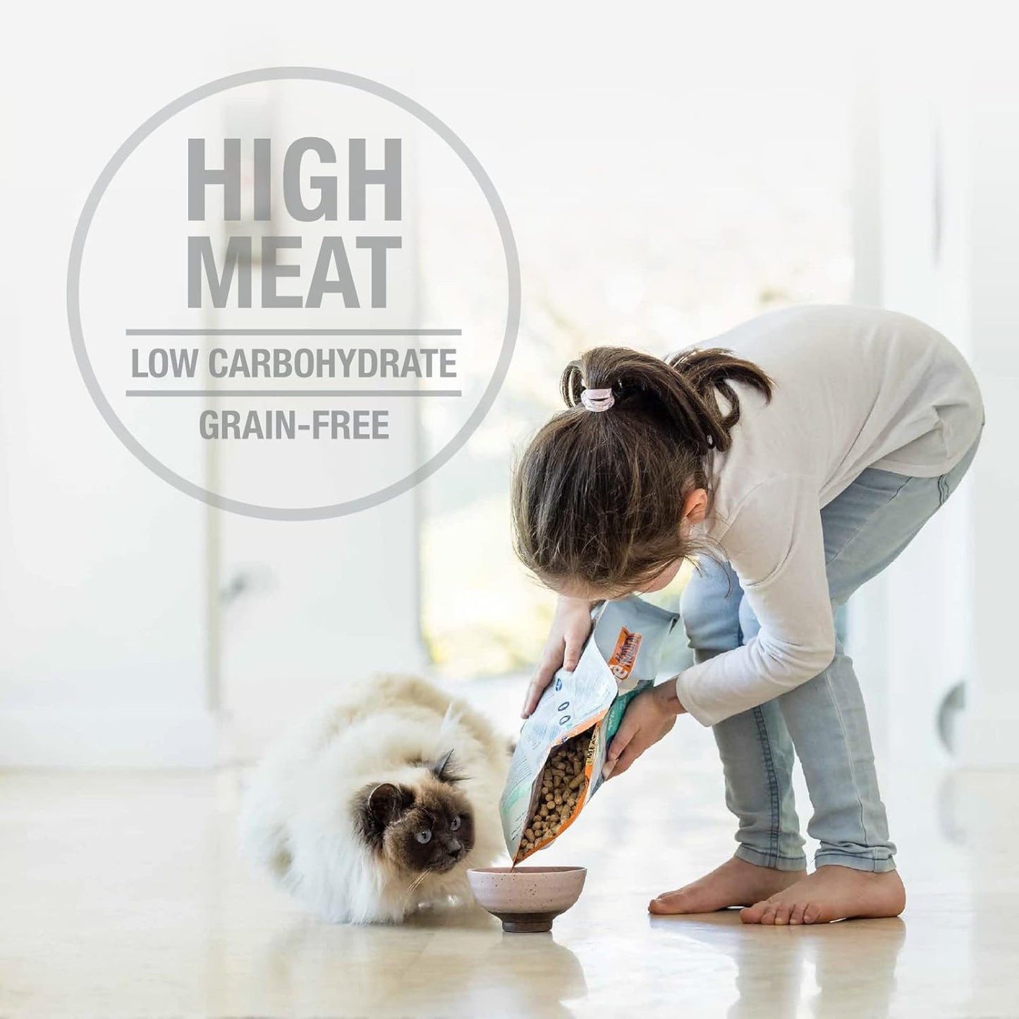 Feline Natural High Protein Dry Cat Food, Freeze-Dried Diet with 98% Meat, Organs & Seafood, No Peas, Grains, or Artificial Additives, Made in New Zealand Beef & Hoki, 3.5oz