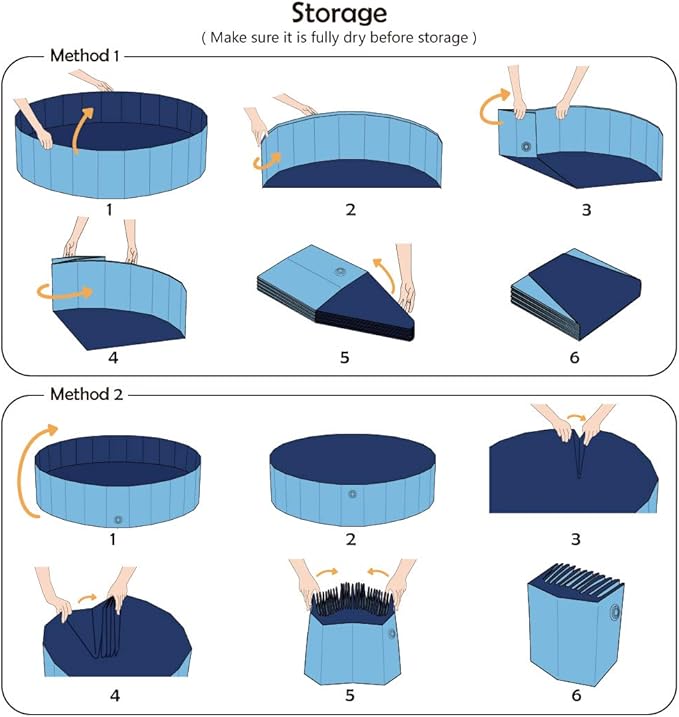 Jasonwell Foldable Dog Pet Bath Pool Collapsible Dog Pet Pool Bathing Tub Kiddie Pool Doggie Wading Pool for Puppy Small Medium Large Dogs Cats and Kids 39.5" Blue