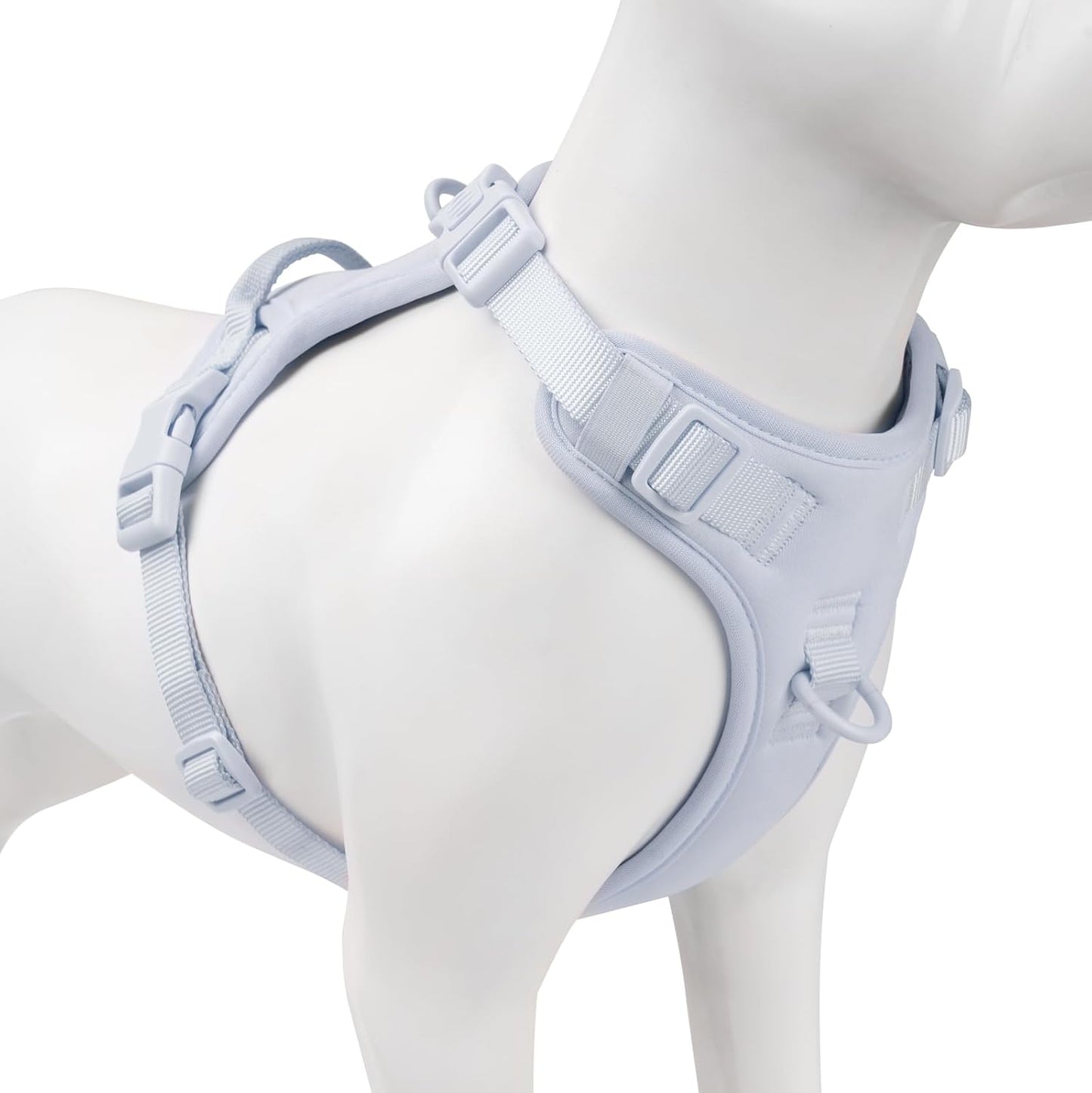 No Pull Dog Harness, Puppy Vest with Front Clip for Small Medium Large Sized Dog(Light Blue,XL)