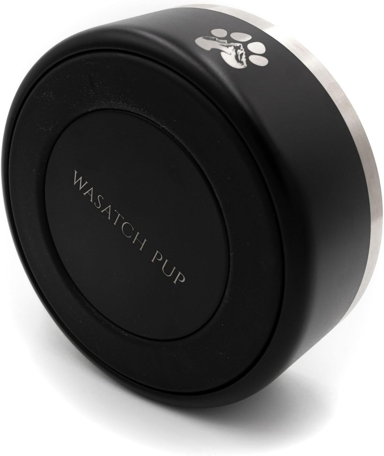 Stainless Steel Dog Bowl for Small-Large Dogs | Double Wall Insulated, Non-Slip Base Heavy Duty Water and Food Bowls for Dogs & Cats | Pet Safe BPA Free & Dishwasher Safe | 64 Oz - Black