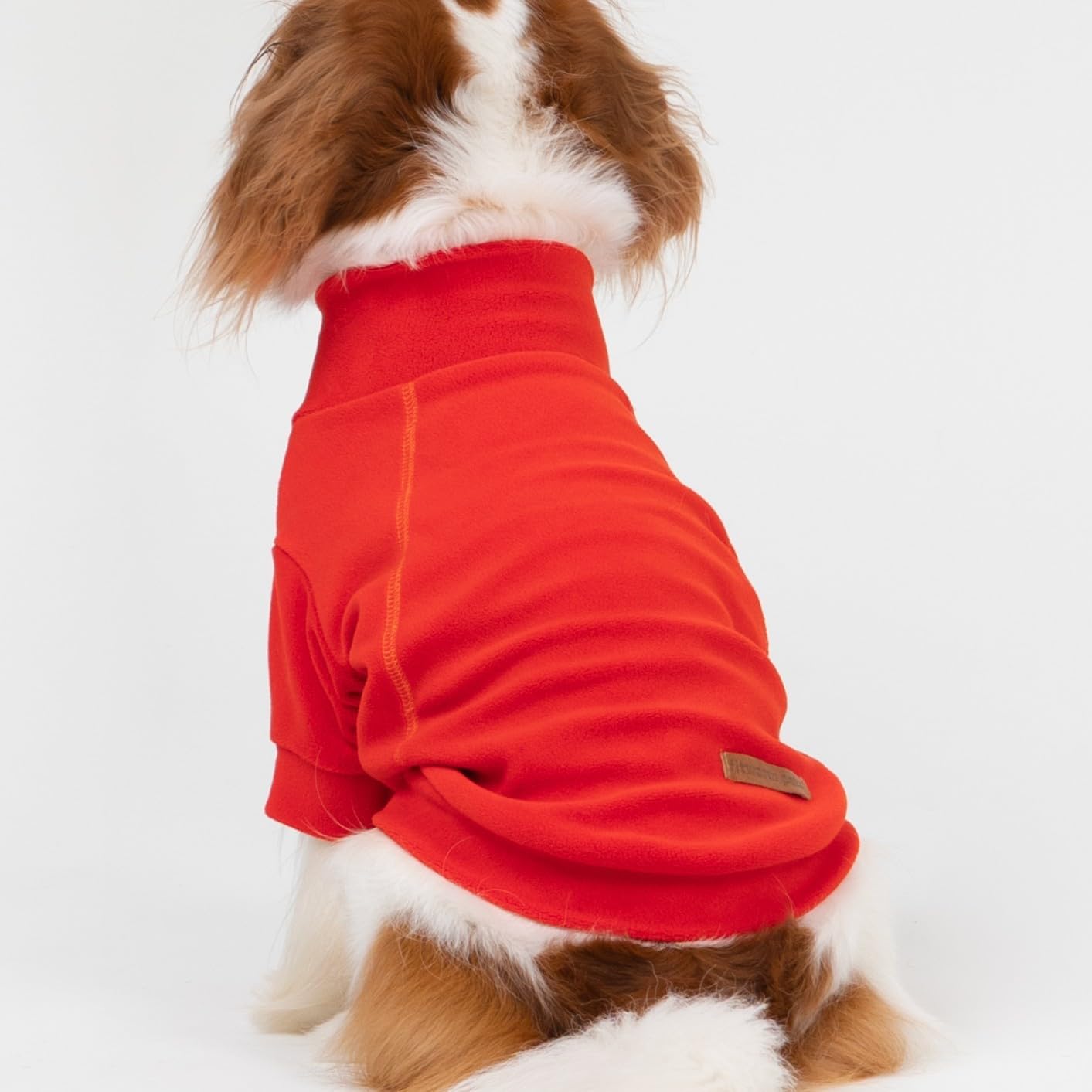 Fitwarm 3 Pack Classic Fleece Dog Sweater, Winter Clothes for Small Dogs Boy Girl, Turtleneck Dog Sweatshirt, Pet Apparel, Orange Red, Royal Blue, Neon Yellow, XXL